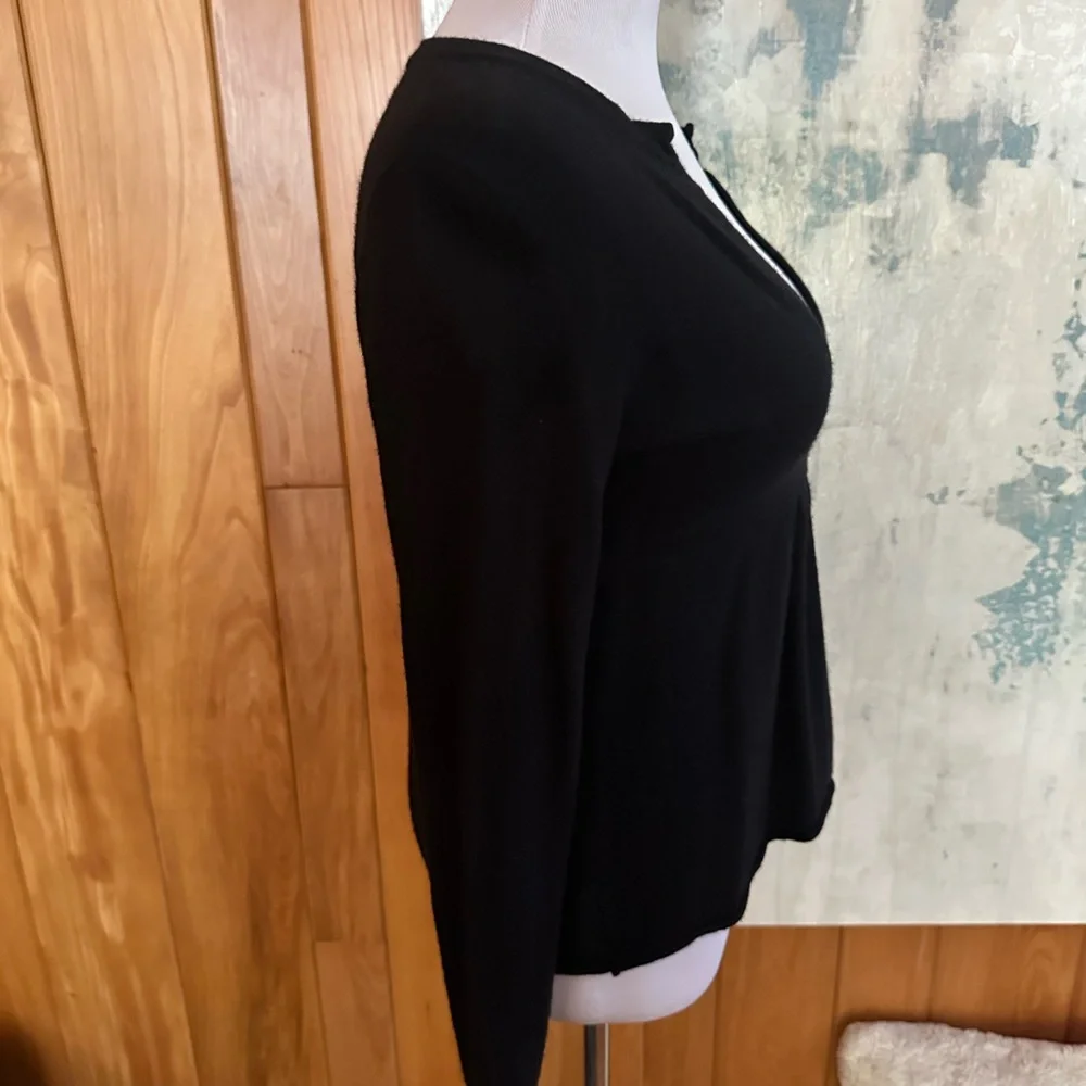 J. Crew Black V-Neck Long Sleeve Sweater